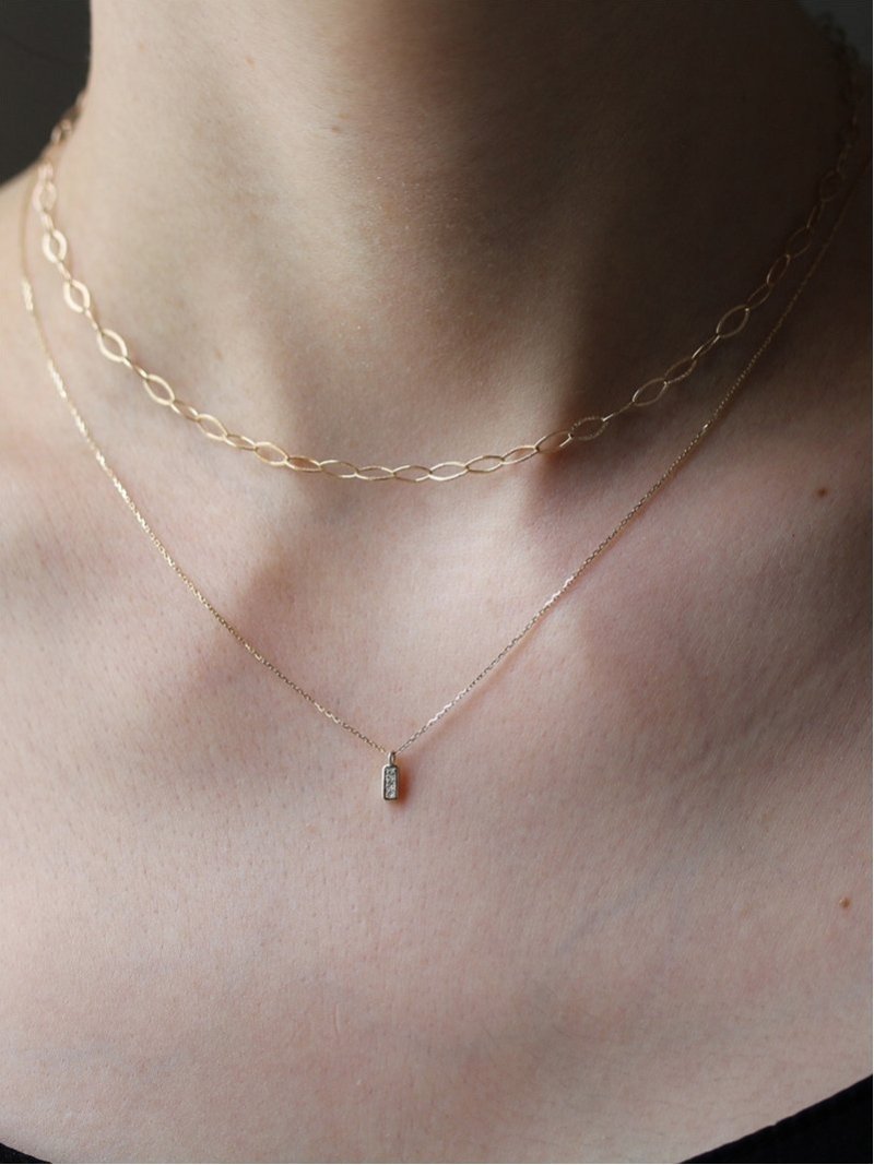 cui-cui｜ダイヤモンド トリプル ネックレス | K10YG | Rakuten