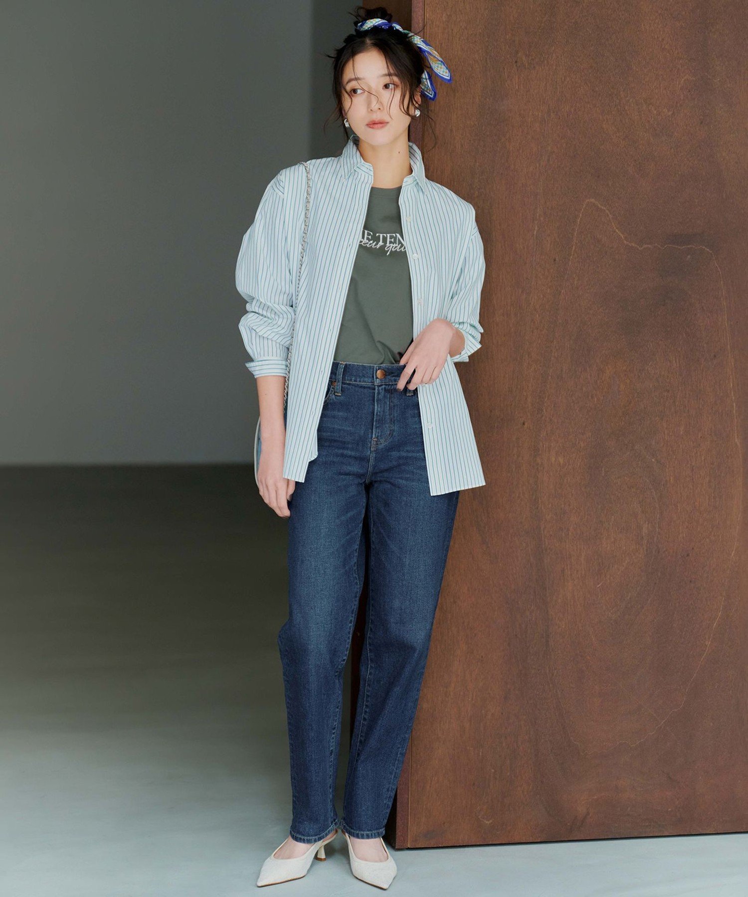 23区｜【CLASSY.5月号掲載/洗える】CANCLINI ベーシック シャツ