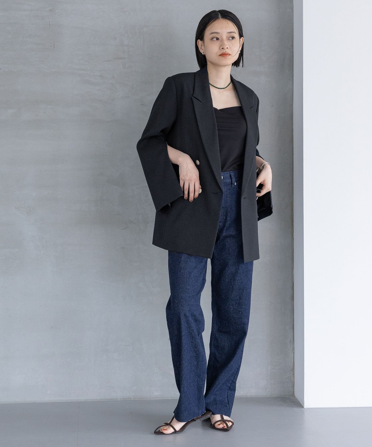 A part by｜Wライクテーラードスリットジャケット | Rakuten Fashion