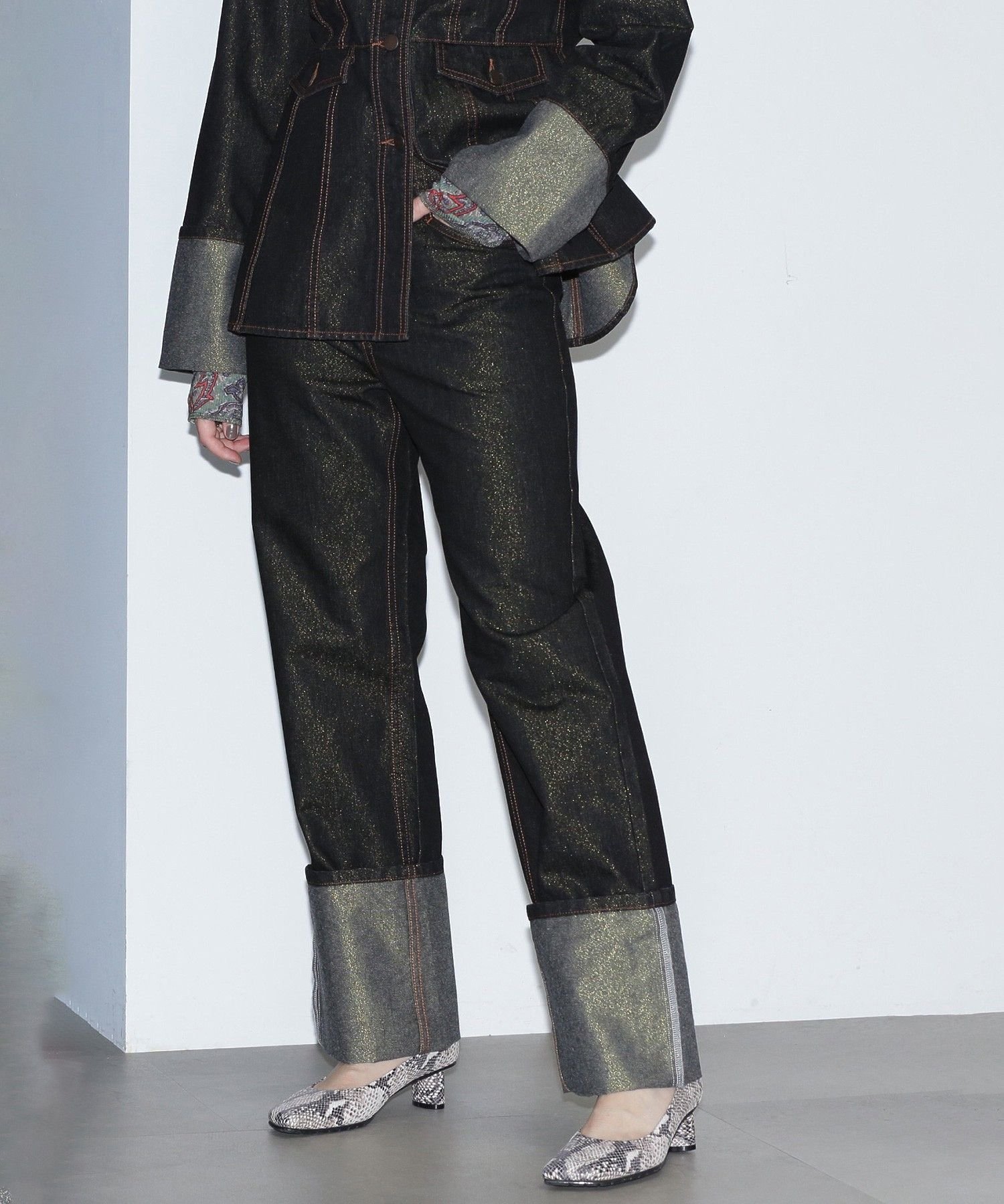 ROSE BUD｜LAME DENIM PANTS | Rakuten Fashion(楽天ファッション／旧