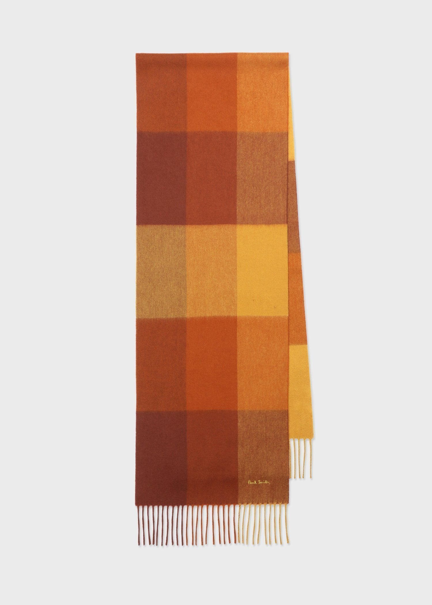 Paul Smith｜ブロックチェック カシミヤブレンド マフラー | Rakuten