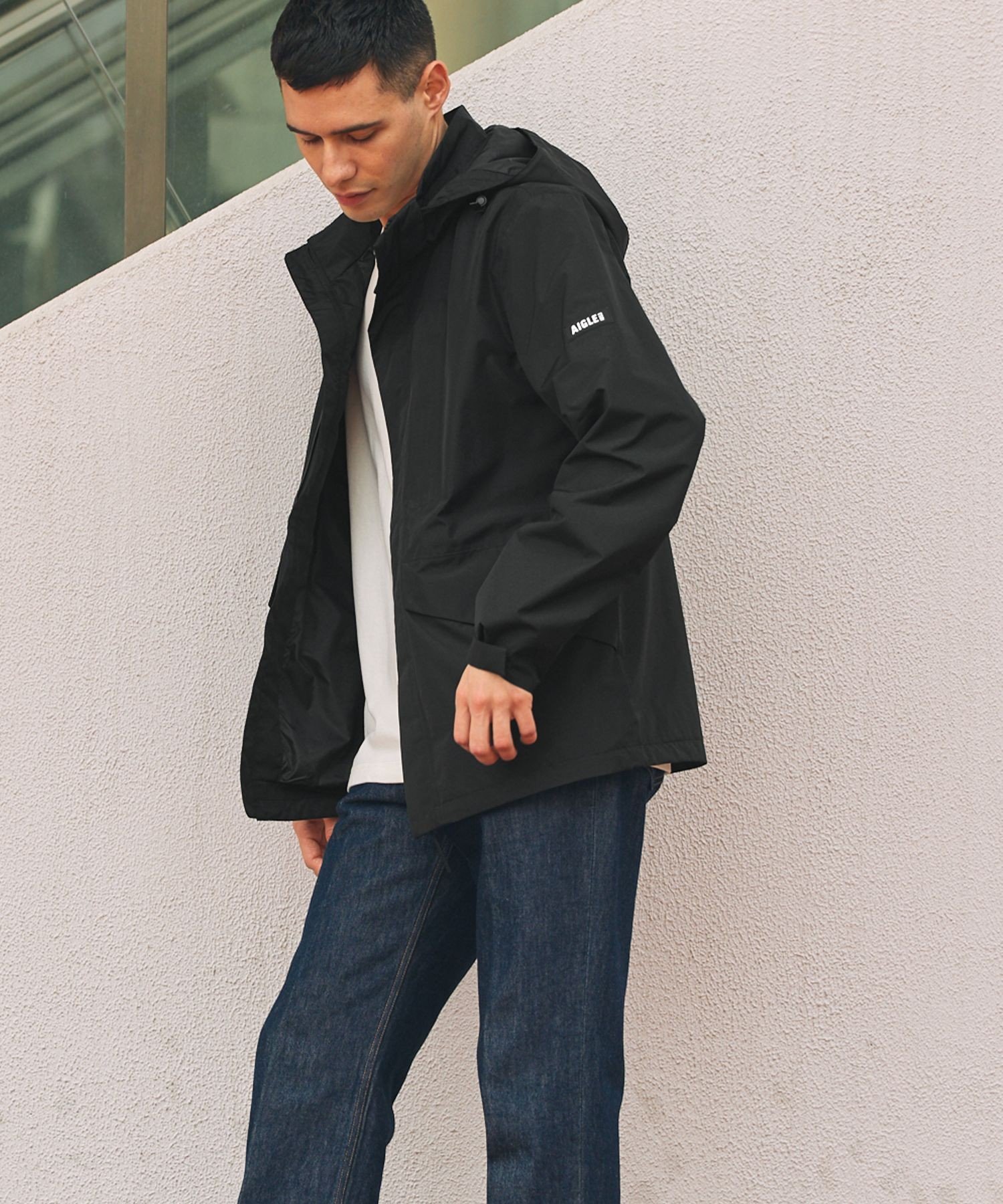 AIGLE｜防水 防風 透湿 GORE-TEX ゴアテックス ジップアップフーデッド