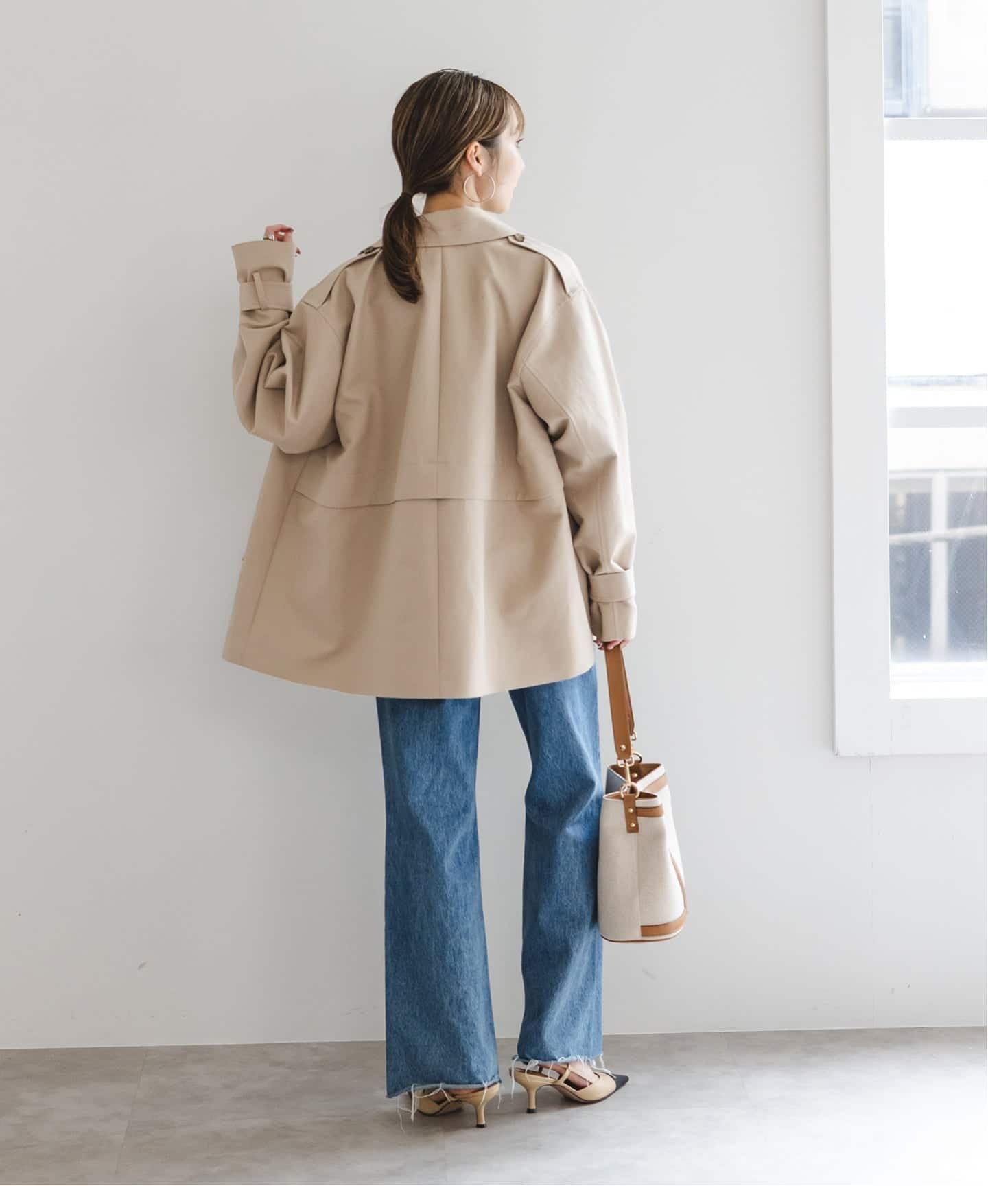 NOBLE｜《WEB限定追加》コットンダブルクロスハーフコート | Rakuten