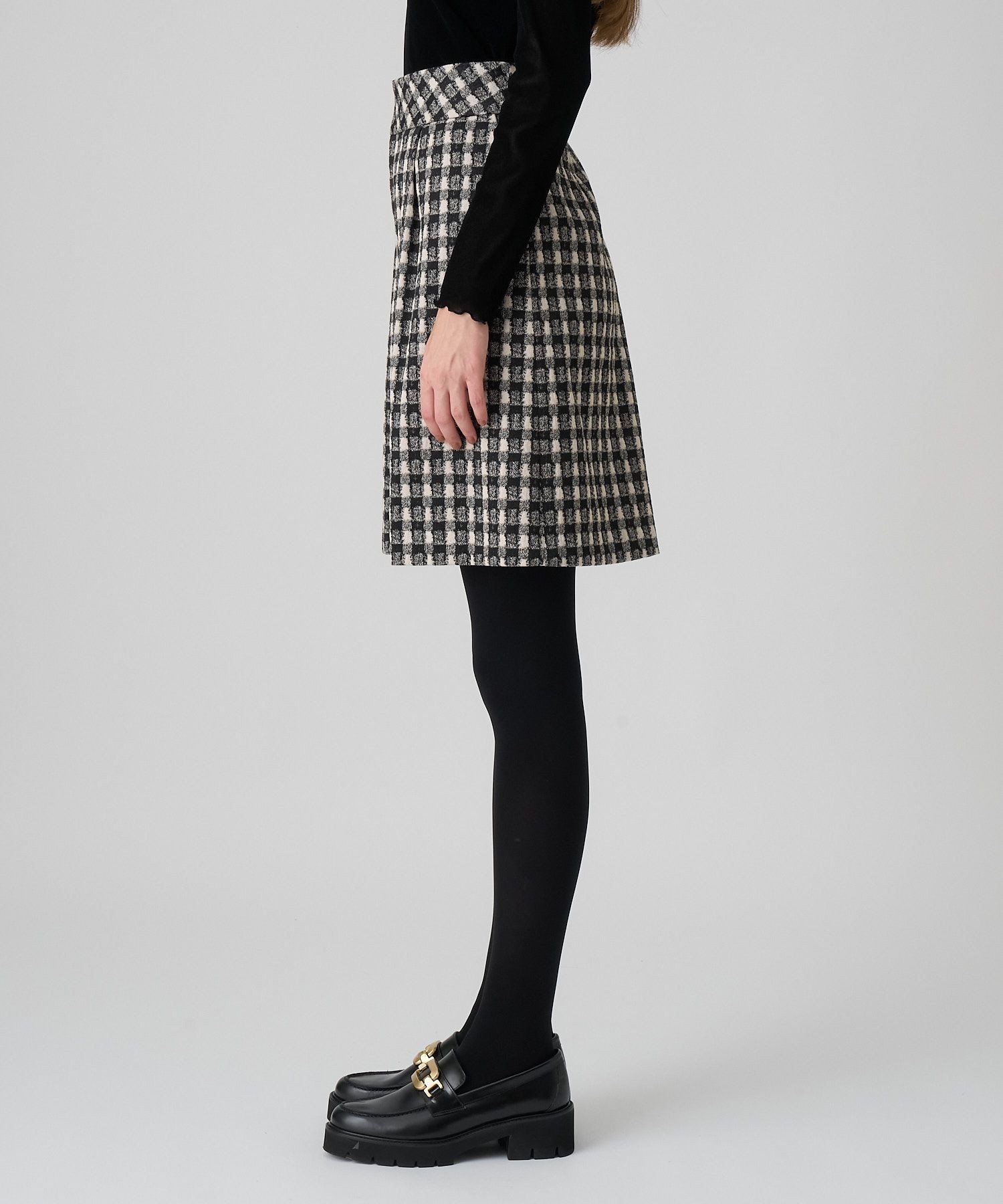 ANAYI｜【セットアップ対応商品】ツイーディージャガードキュロット