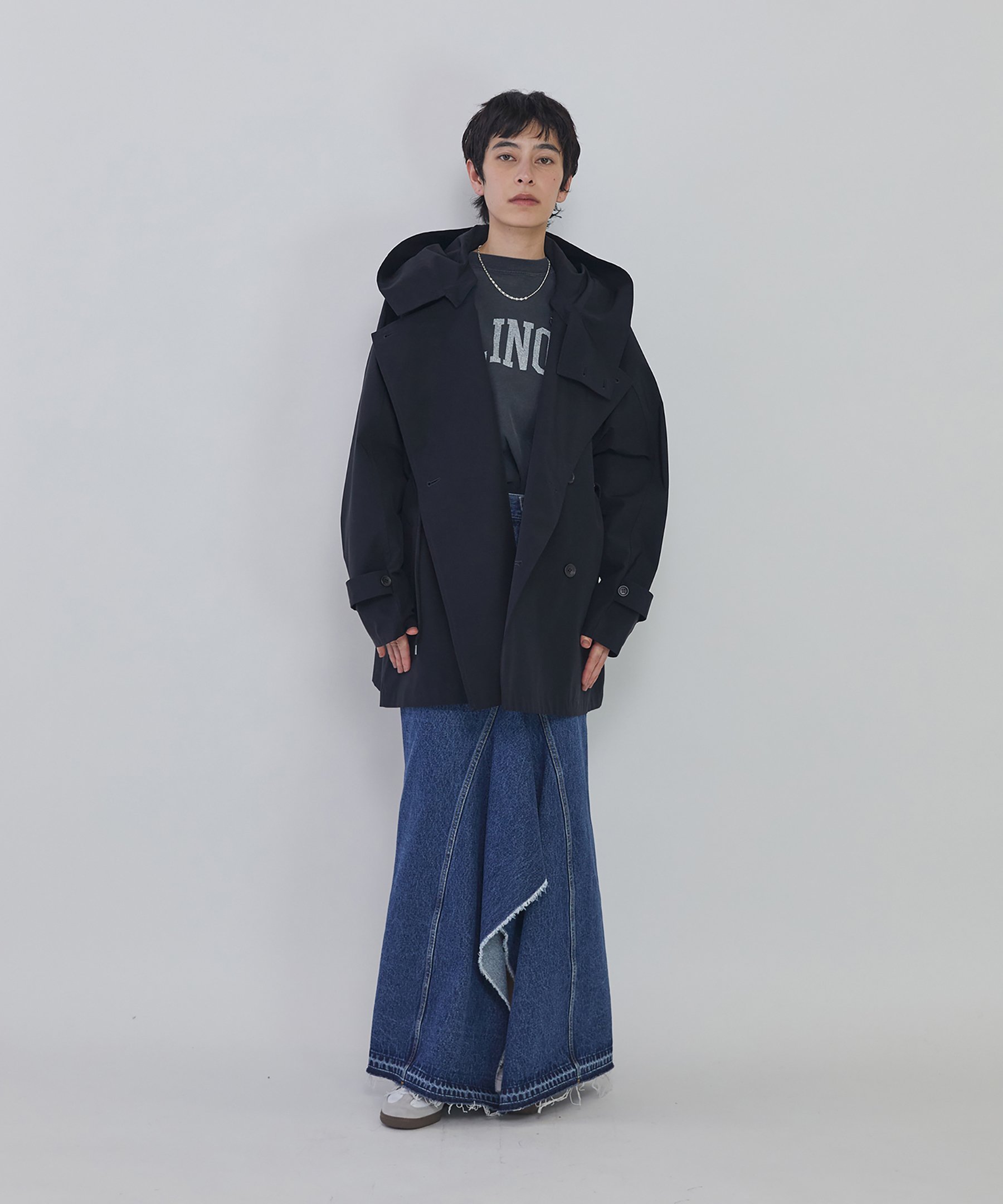 VACHEMENT ヴァシュモン　リサイクルシェルタフタショートトレンチ セール】【VACHEMENT/ヴァシュモン】リサイクルシェルタフタショート