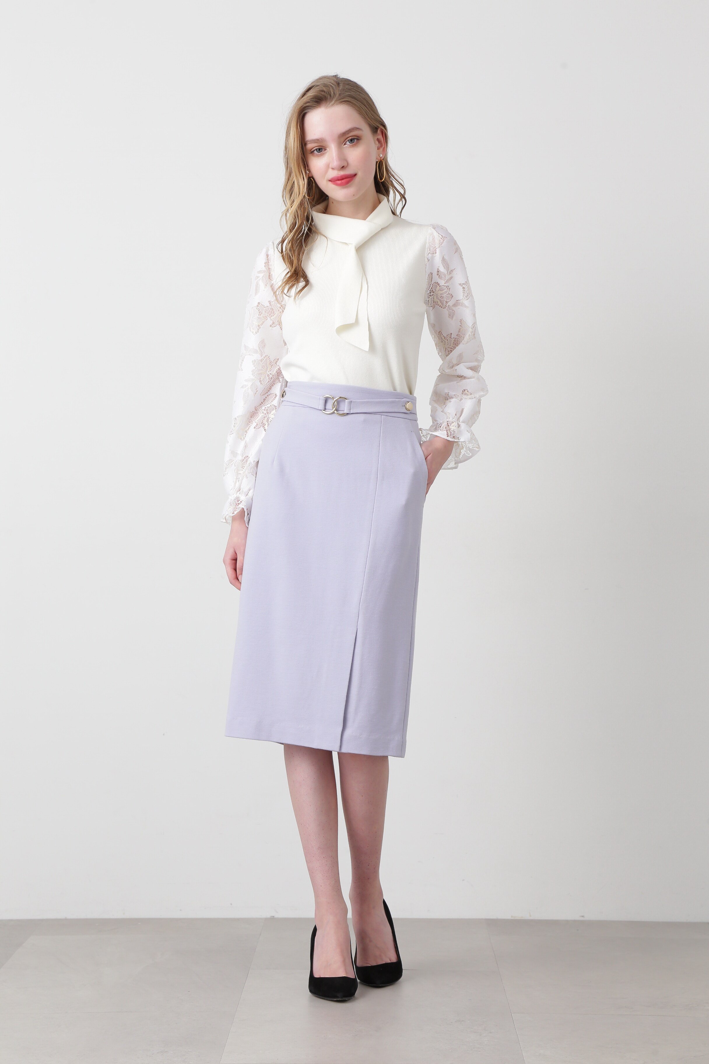 PINKY&DIANNE｜◇レースコンビニットプルオーバー | Rakuten Fashion