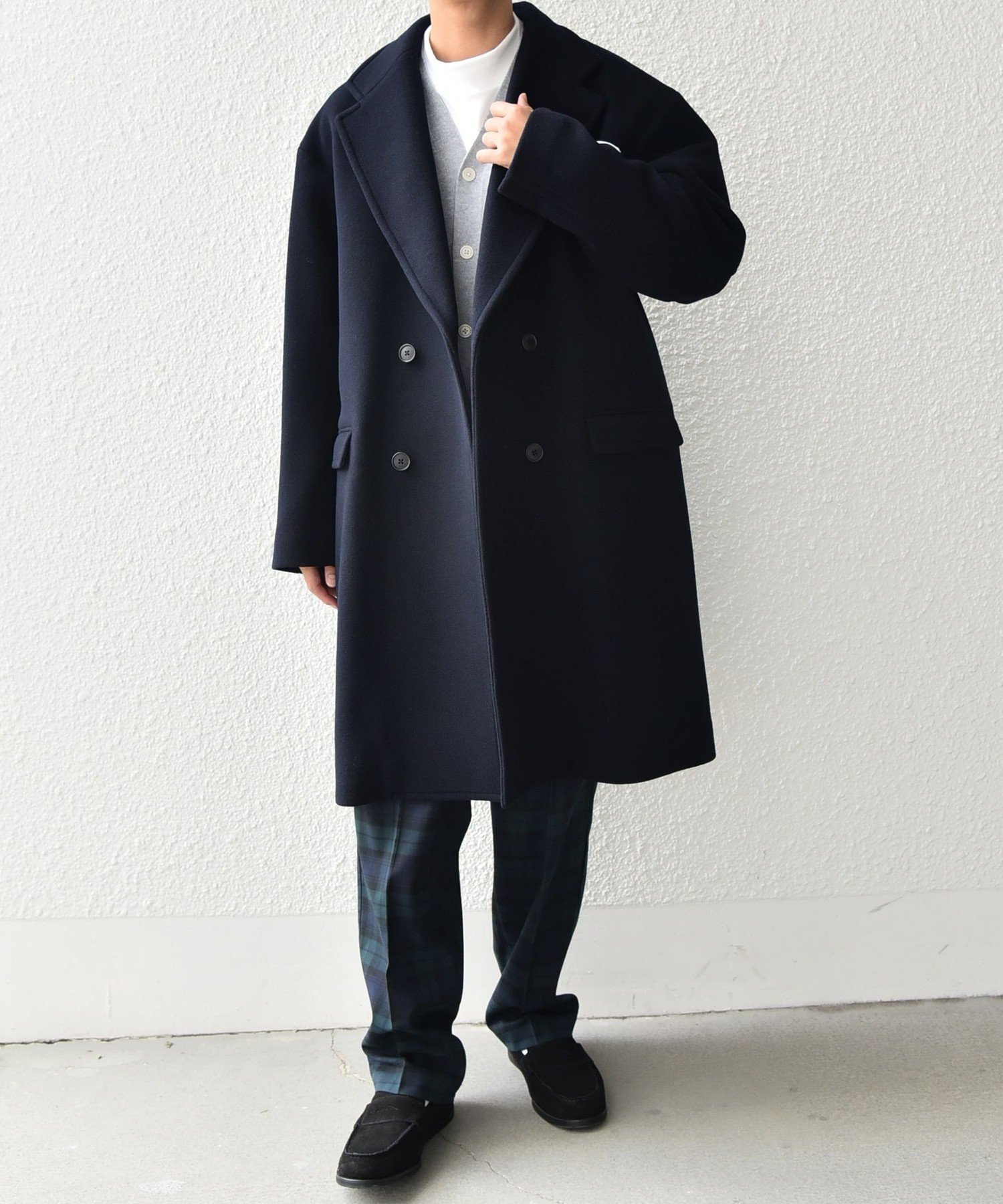 SHIPS｜SHIPS any: PURE WOOL MELTON ダブル チェスターコート