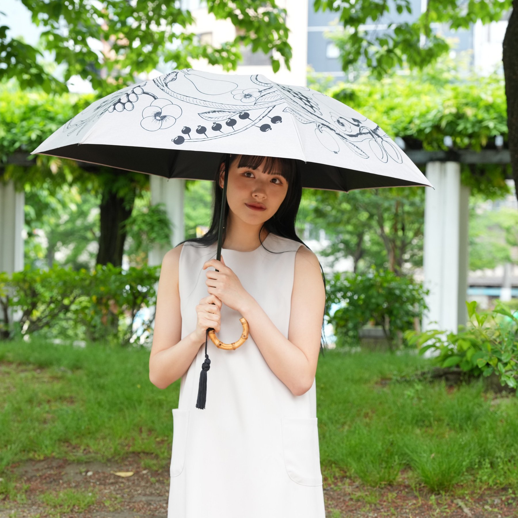 utatane｜utatane*Kuovi 100%完全遮光日傘 折りたたみ 3段55cm