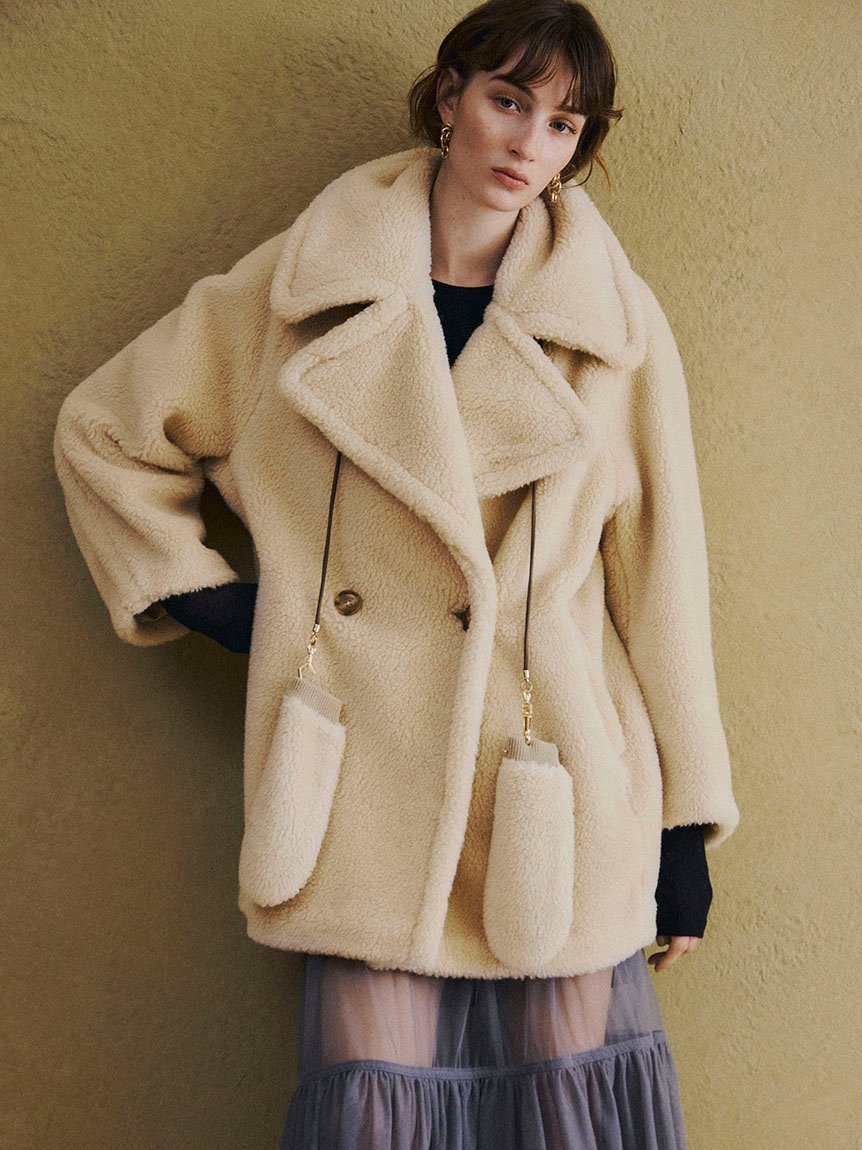 FRAY I.D｜ECOPELボアミドルコート | Rakuten Fashion(楽天