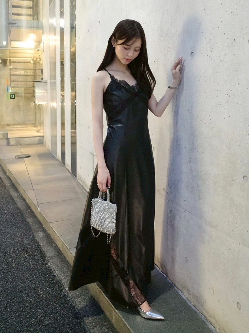 FRAY I.D｜レーストリムスリップワンピース | Rakuten Fashion(楽天