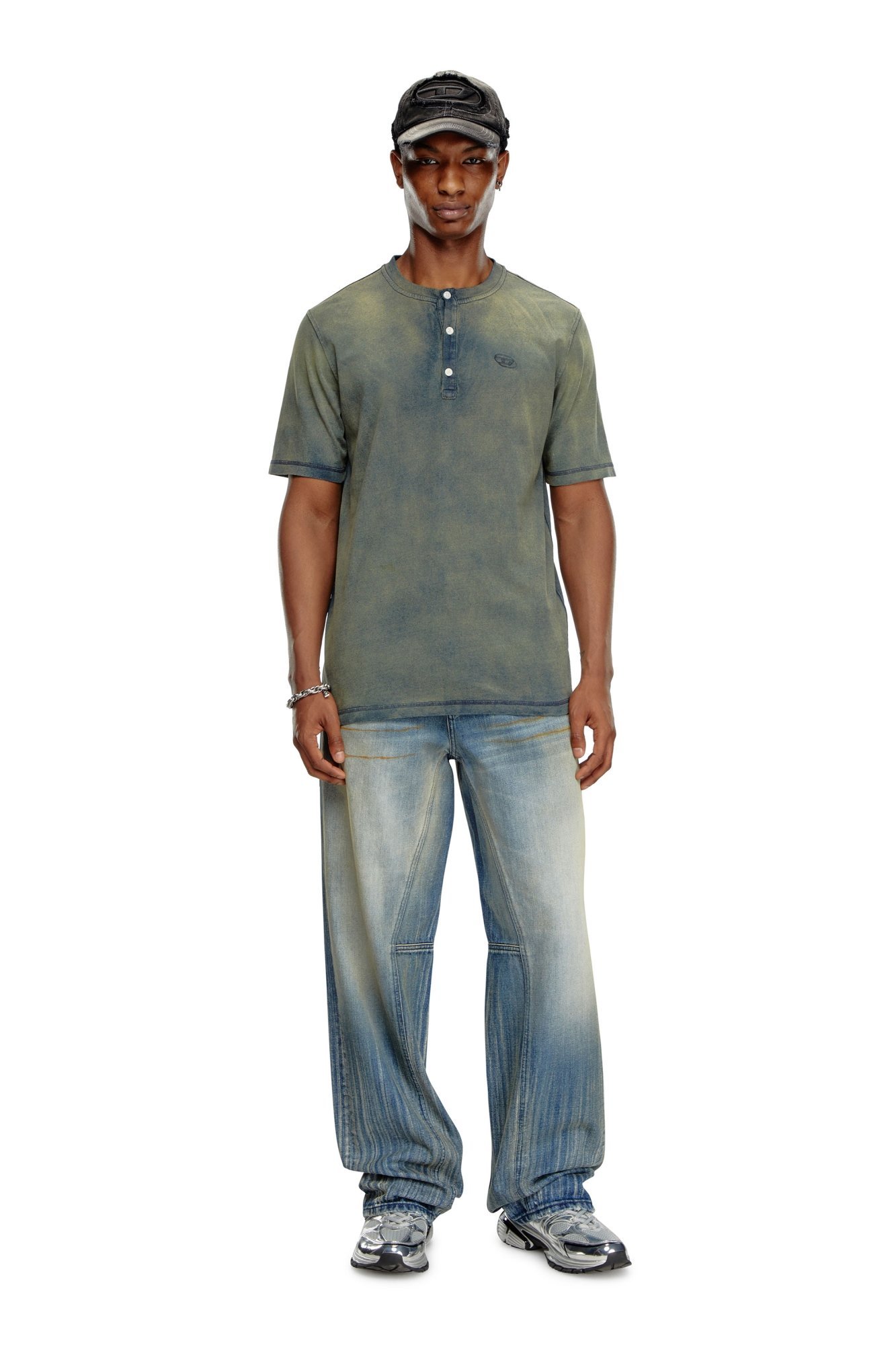 DIESEL｜メンズ Tシャツ ヘンリーネック | Rakuten Fashion(楽天