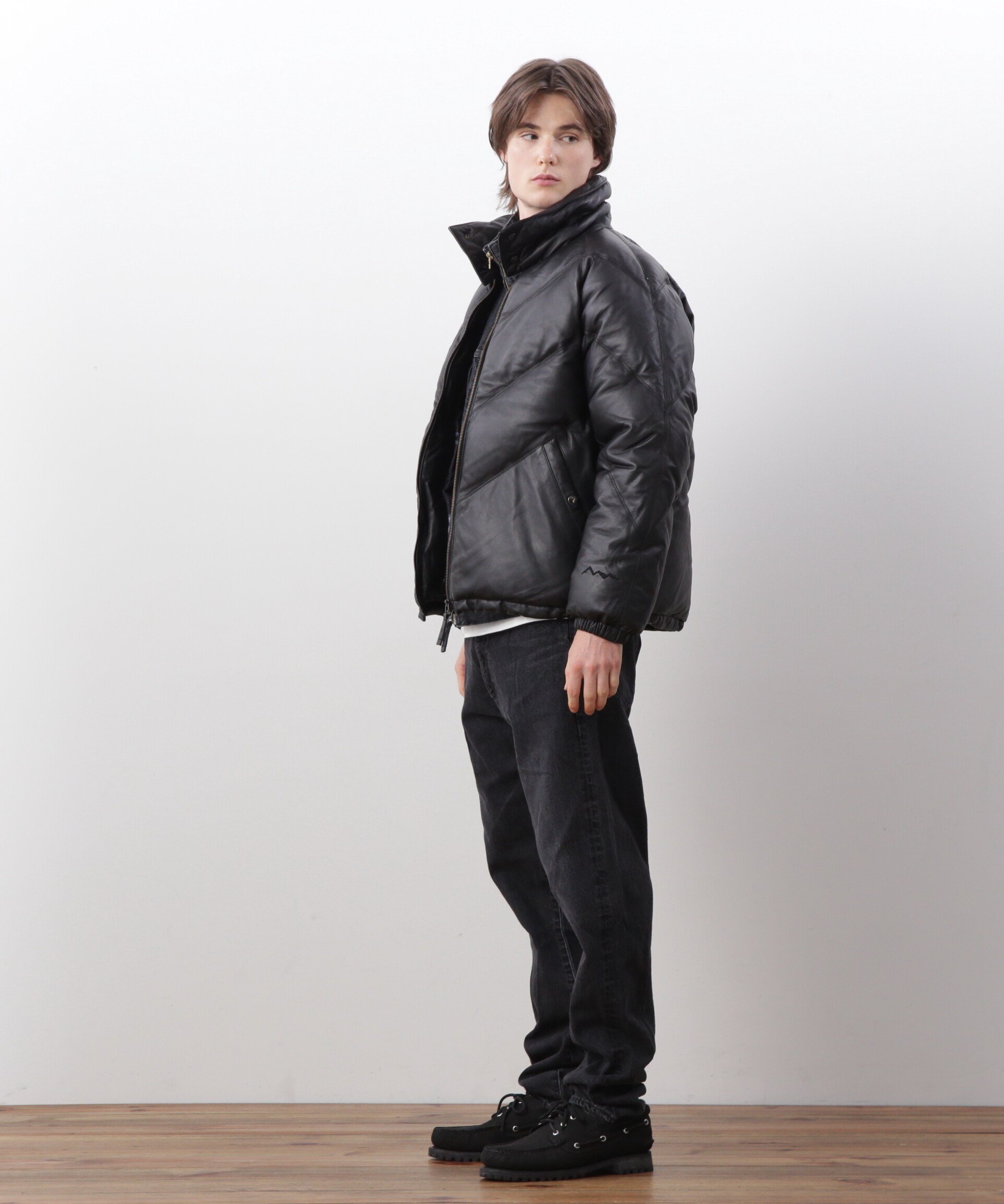 MANASTASH｜MANASTASH/マナスタッシュ/ V LEATHER DOWN JACKET