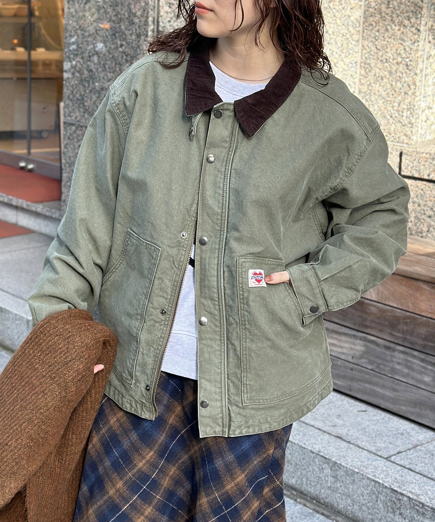 CPCM｜コーデュロイ襟ワークジャケット | Rakuten Fashion(楽天