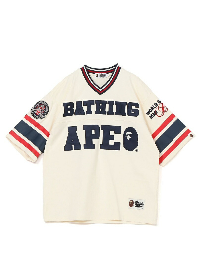 楽天市場】A BATHING APE FOOTBALL JERSEY ア ベイシング エイプ