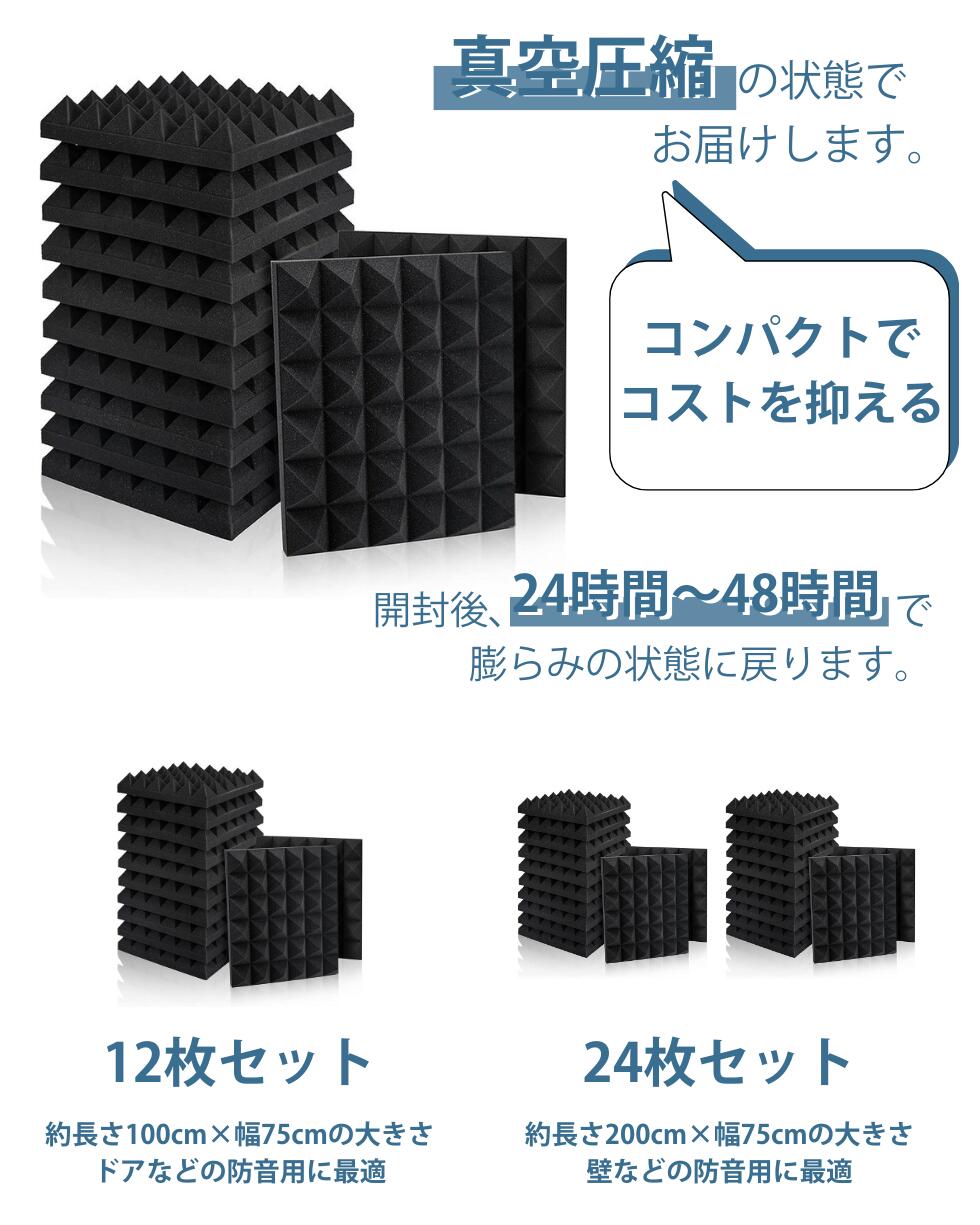 楽天市場】吸音材 ウレタンフォーム 接着剤付き 吸音パネル 壁 防音