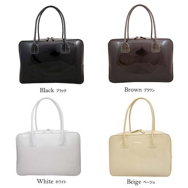 楽天市場】雑誌掲載 濱野 バッグ エナメル ボストンバッグ A4 軽量