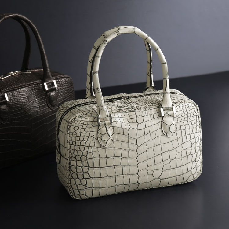 楽天市場】クロコダイル ハンドバッグ レディース 日本製 ラウンド