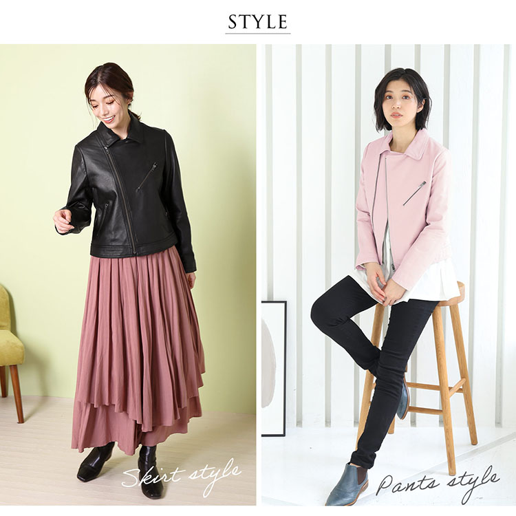 楽天市場】ライダースジャケット レディース 本革 ラム革 ラムレザー