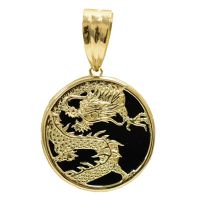 楽天市場】K18 18金 ドラゴン オニキス ブラック ネックレス