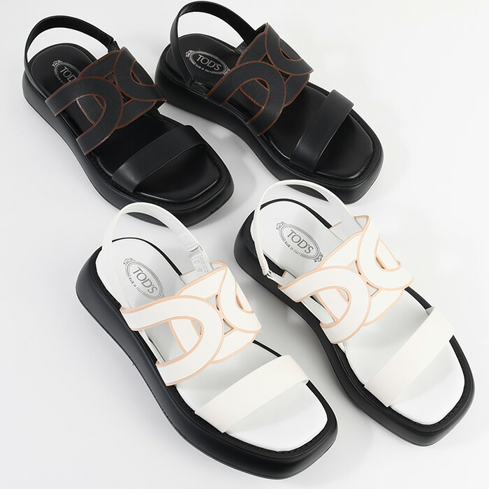 楽天市場】TOD'S トッズ サンダル カットアウトロゴサンダル
