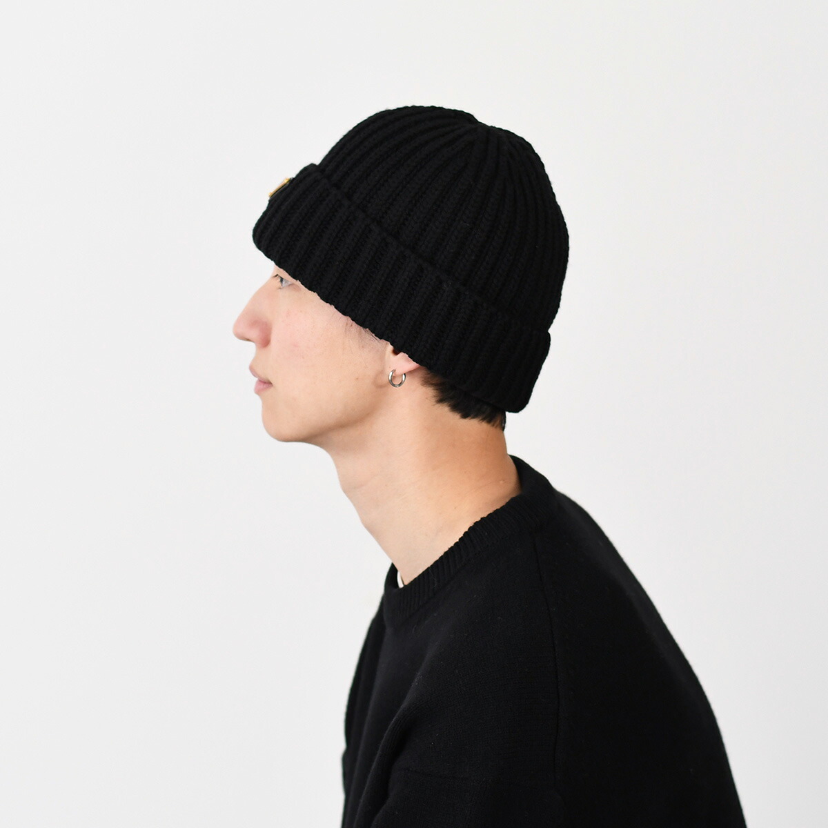 楽天市場】PRADA プラダ ニット帽 ウール ビーニー 1HC390 2DZL メンズ