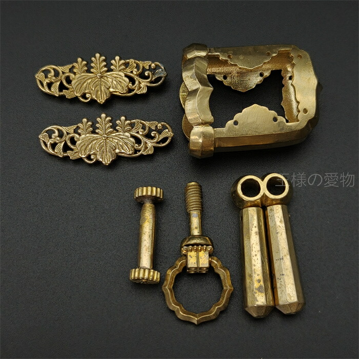 楽天市場】衛府太刀 金具 刀鍔 目貫 はばき 家紋の図 五七の桐 切羽