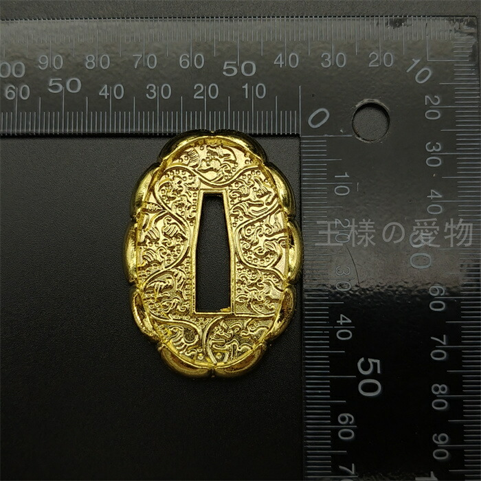 や*ん様 鍔【唐草金輪の図】 や*ん様 鍔【唐草金輪の図】 や*ん様 鍔