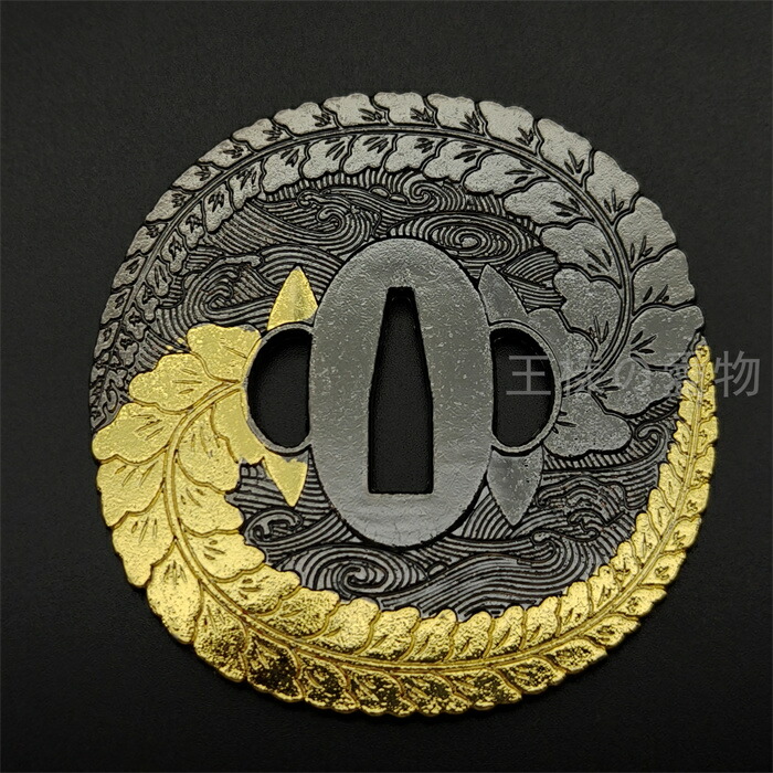 楽天市場】日本刀装具 藤の図 刀鍔 合金製 現代品 鍔 刀の鍔 ツバ 鐔