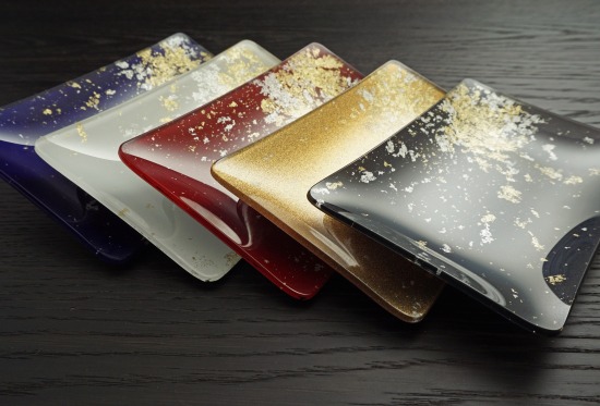 楽天市場】【ポイント20倍】 金銀箔ちらし角小皿5枚セット YOSHIHIKO