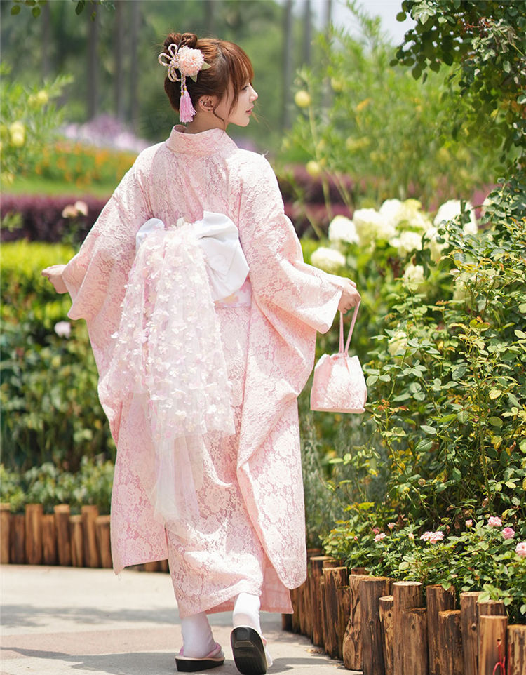 楽天市場】レース 浴衣 ピンク 浴衣 高校生 可愛い 浴衣 中学生 浴衣