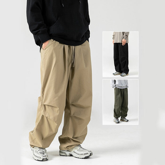楽天市場】チノパン メンズ パンツ ワイドパンツ ロング ワークパンツ