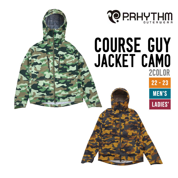 楽天市場】P.RHYTHM プリズム 22-23 COURSE GUY JACKET CAMO コース