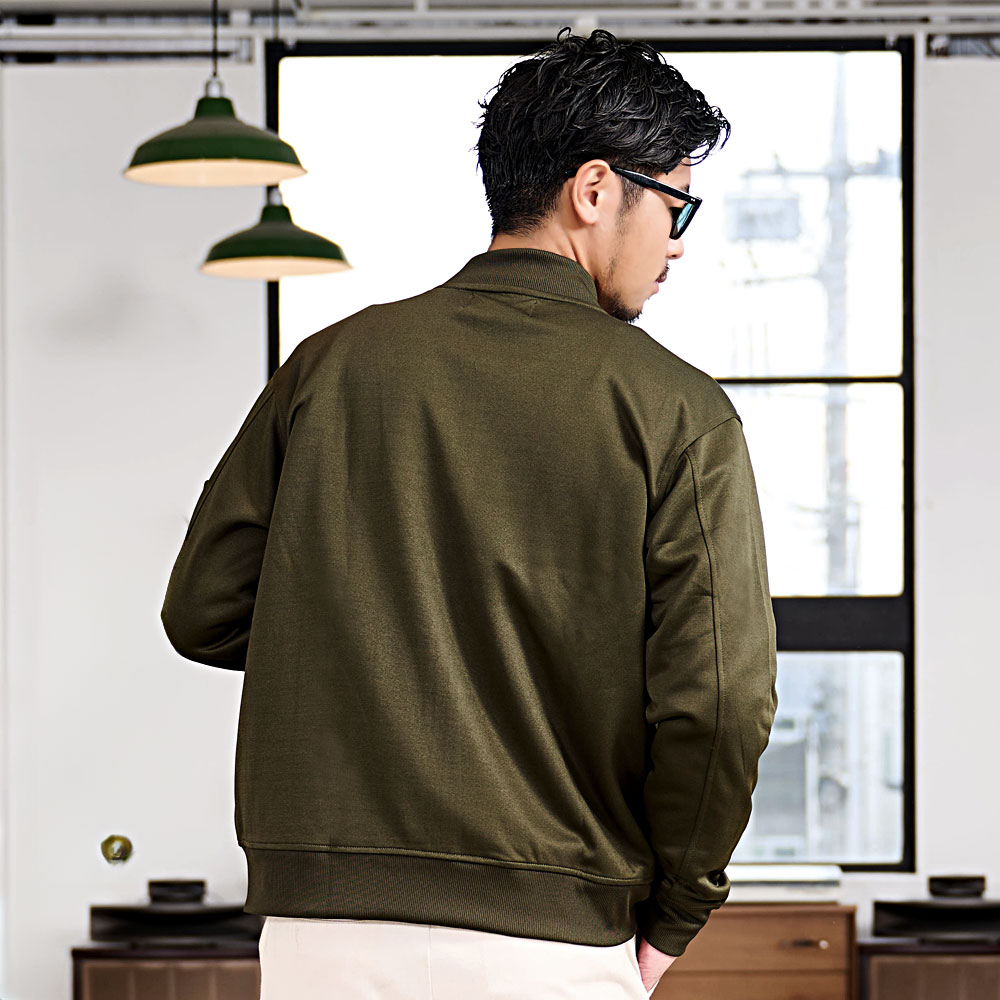 楽天市場】【送料無料】MA-1 メンズ アウター ストレッチ ジャージ素材