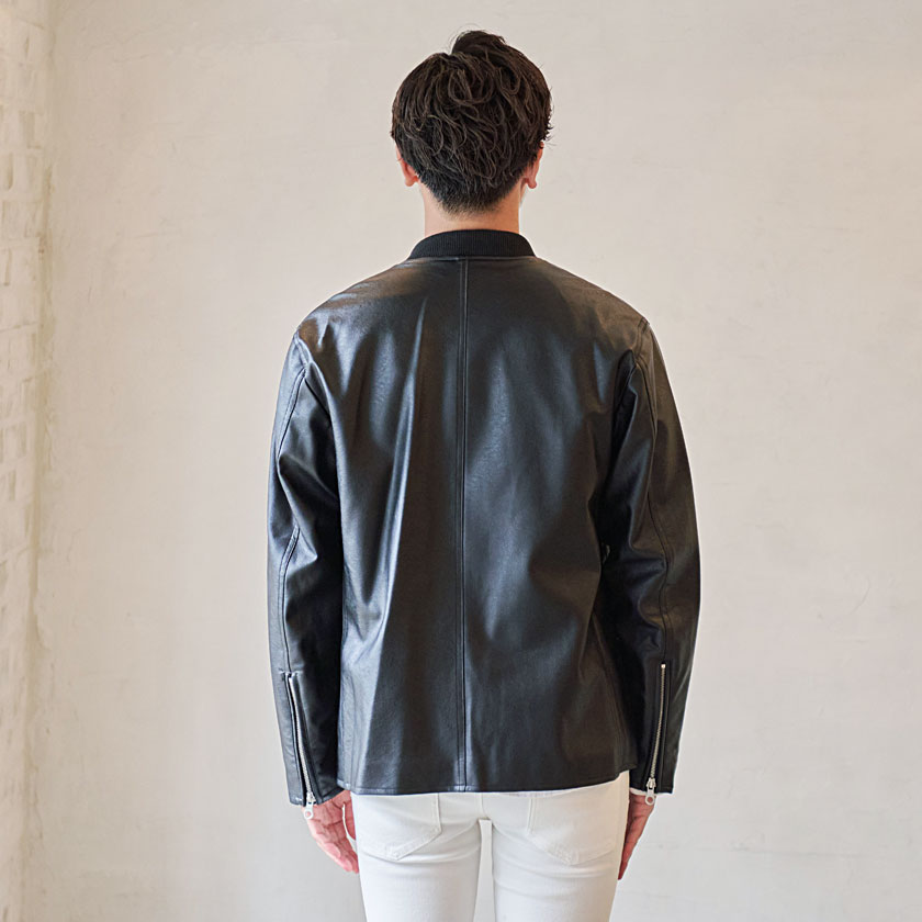 楽天市場】【送料無料】レザージャケット メンズ PUレザー ブルゾン