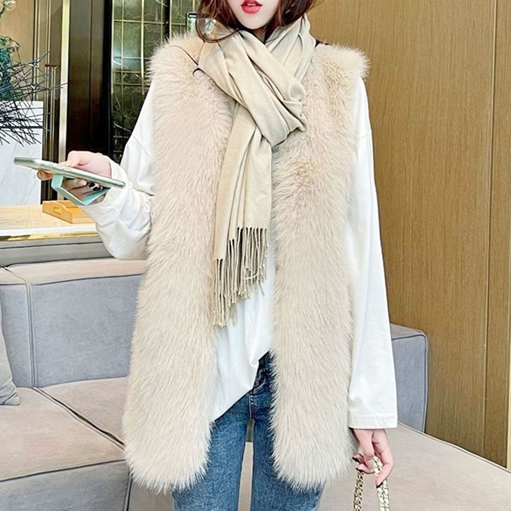 楽天市場】【即納】 フェイクファー ベスト ジレ もこもこ ふわふわ