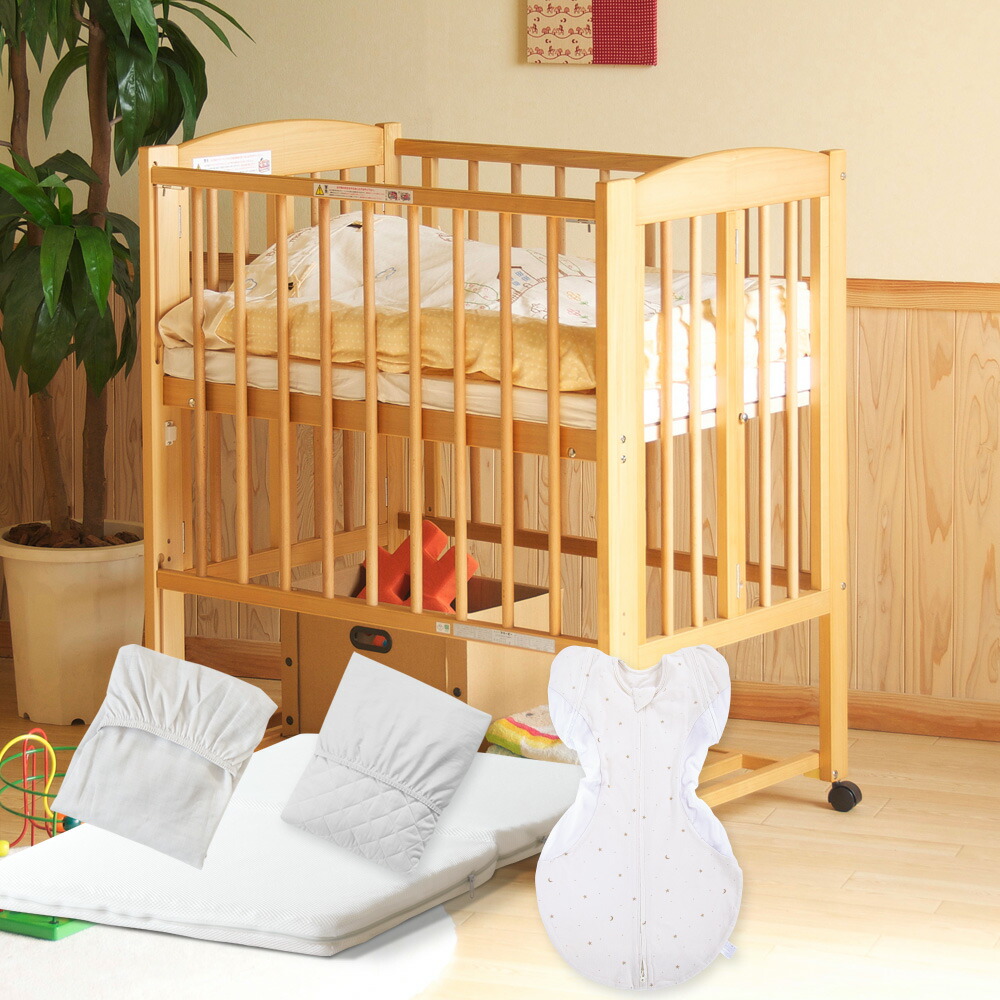 楽天市場】日本製 ベビーベッド 「ミニ ワンタッチハイベッド プチ