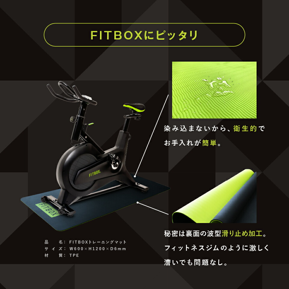 楽天市場】【公式】FITBOX トレーニング マット | ヨガマット にも