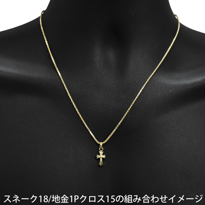 楽天市場】K18 1.8mm幅 スネーク18 ネックレス 40cm/45cm/50cm/55cm