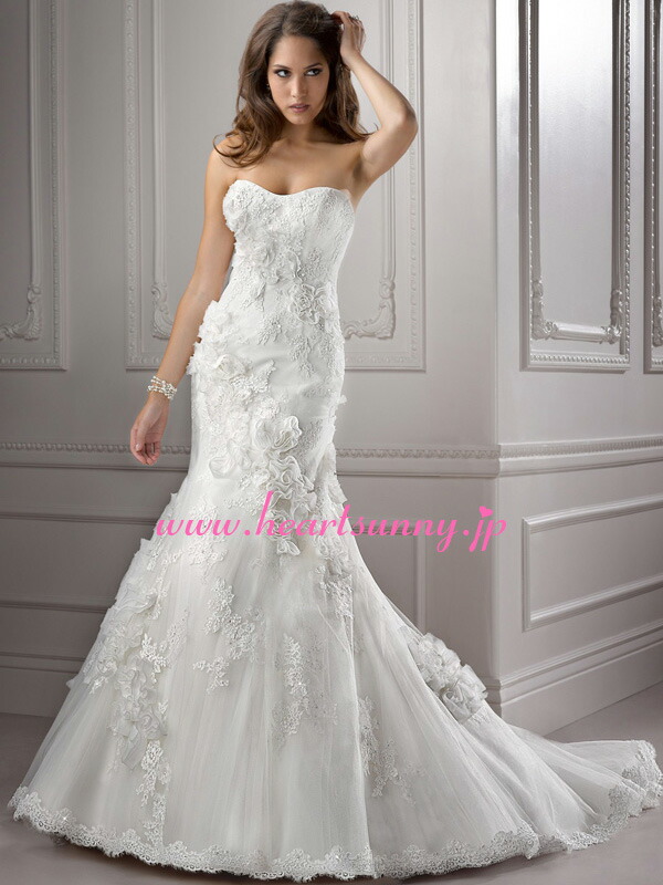 楽天市場】ウェディングドレス マーメイド☆A175☆2Way ビスチェ