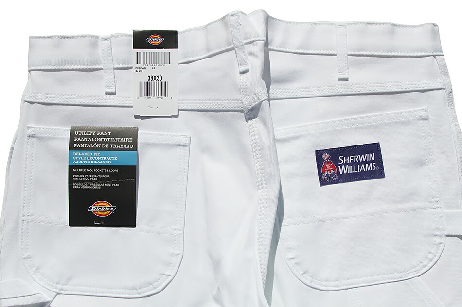 楽天市場】DICKIES×SHERWIN WILLIAMS PAINTER'S PANTS WHITE