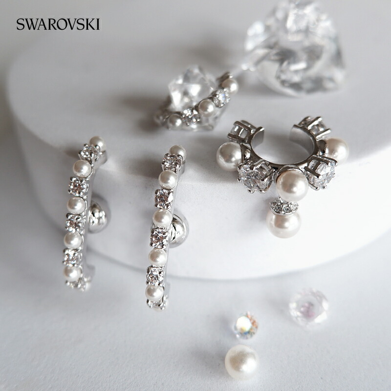 楽天市場】【P×5倍！】 スワロフスキーMatrix イヤーカフ 3個セット