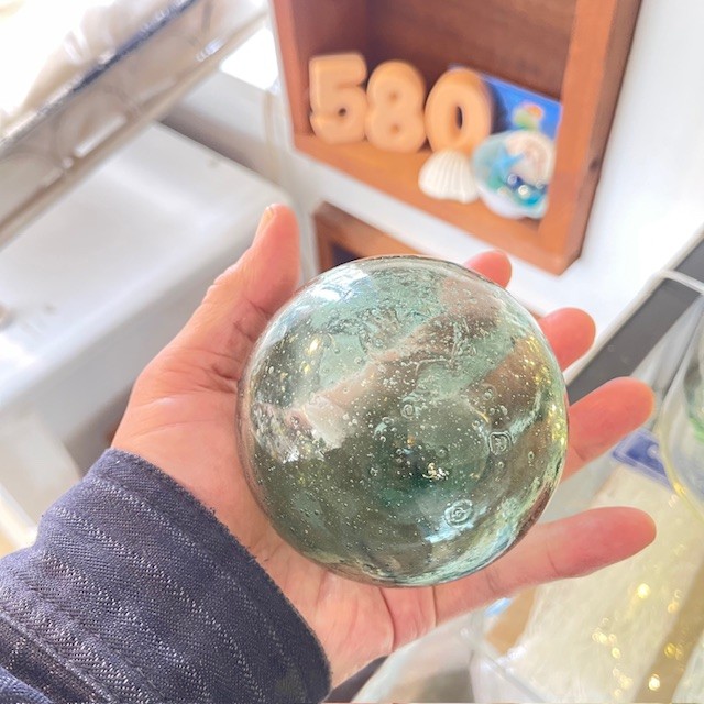 楽天市場】ビン玉、浮き球、浮き玉 レトロ ガラス玉、約9cm 1個「85mm