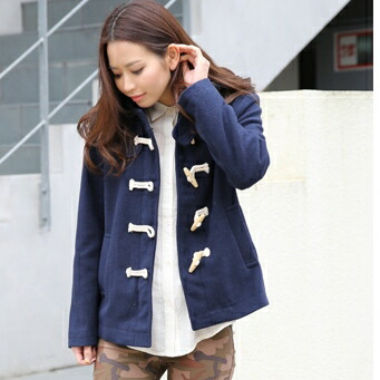 楽天市場】 【送料無料】ダッフルコート ※ネイビーのみ在庫処分価格