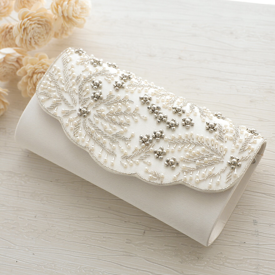 楽天市場】ビーズ刺繍3WAYパーティーバッグ 結婚式 バッグ パーティー