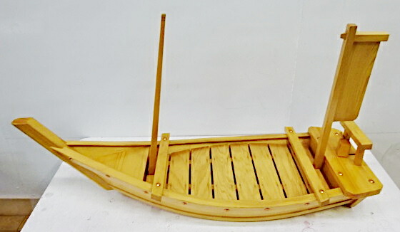 楽天市場】【中古】 お刺身用 盛舟 全長80cm / 木製 料理舟 盛り舟 船