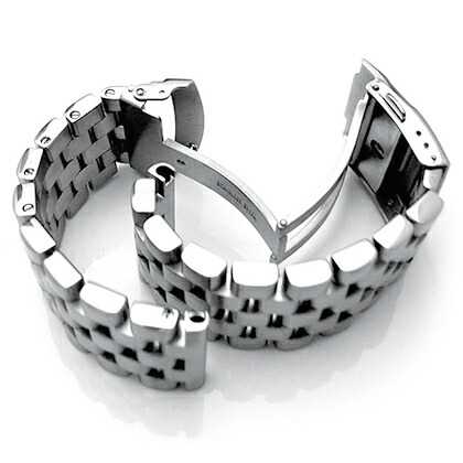 楽天市場】22mm メタル時計バンド ステンレススチール スーパー