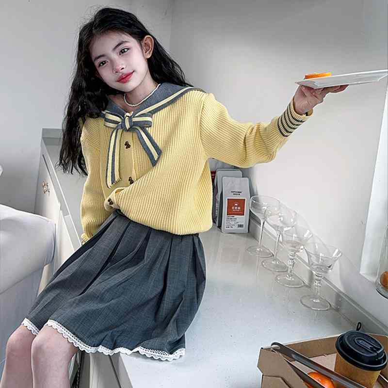 楽天市場】キッズ 女の子 JK制服 セットアップ 海軍風 セーター
