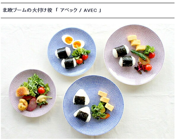 楽天市場】アラビア 24h Avec(アベック) プレート 20cm ブルー 【耐熱