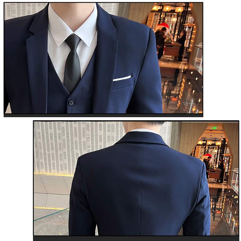 楽天市場】メンズスーツ フォーマル 長袖 ブラック セットアップ 3点