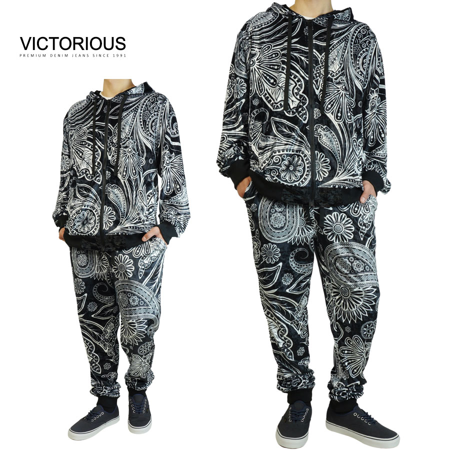 楽天市場】ビクトリアス VICTORIOUSメンズ セットアップBIG PAISLEY